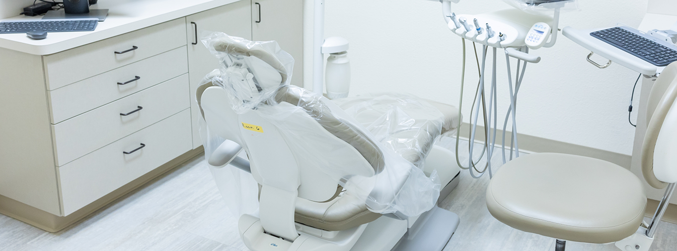 Dental chair in Coppell dental office